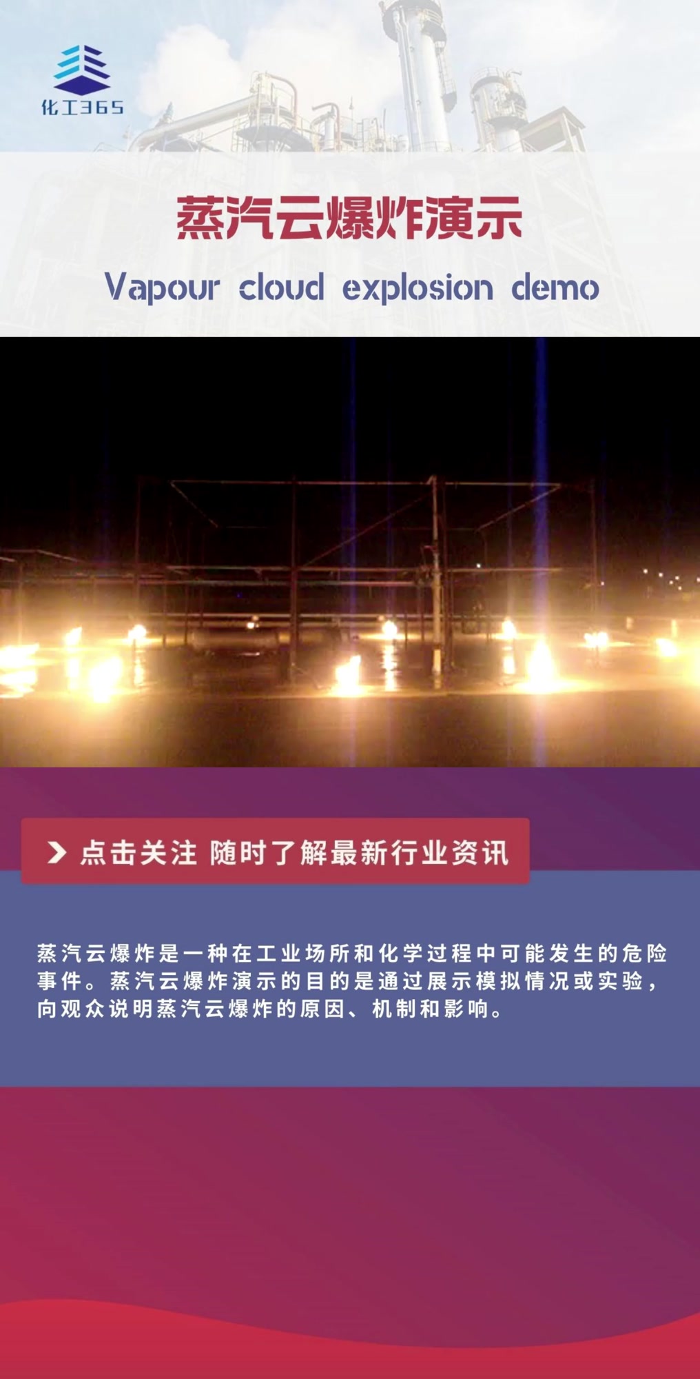 蒸汽云爆炸演示Vapour cloud explosion demo