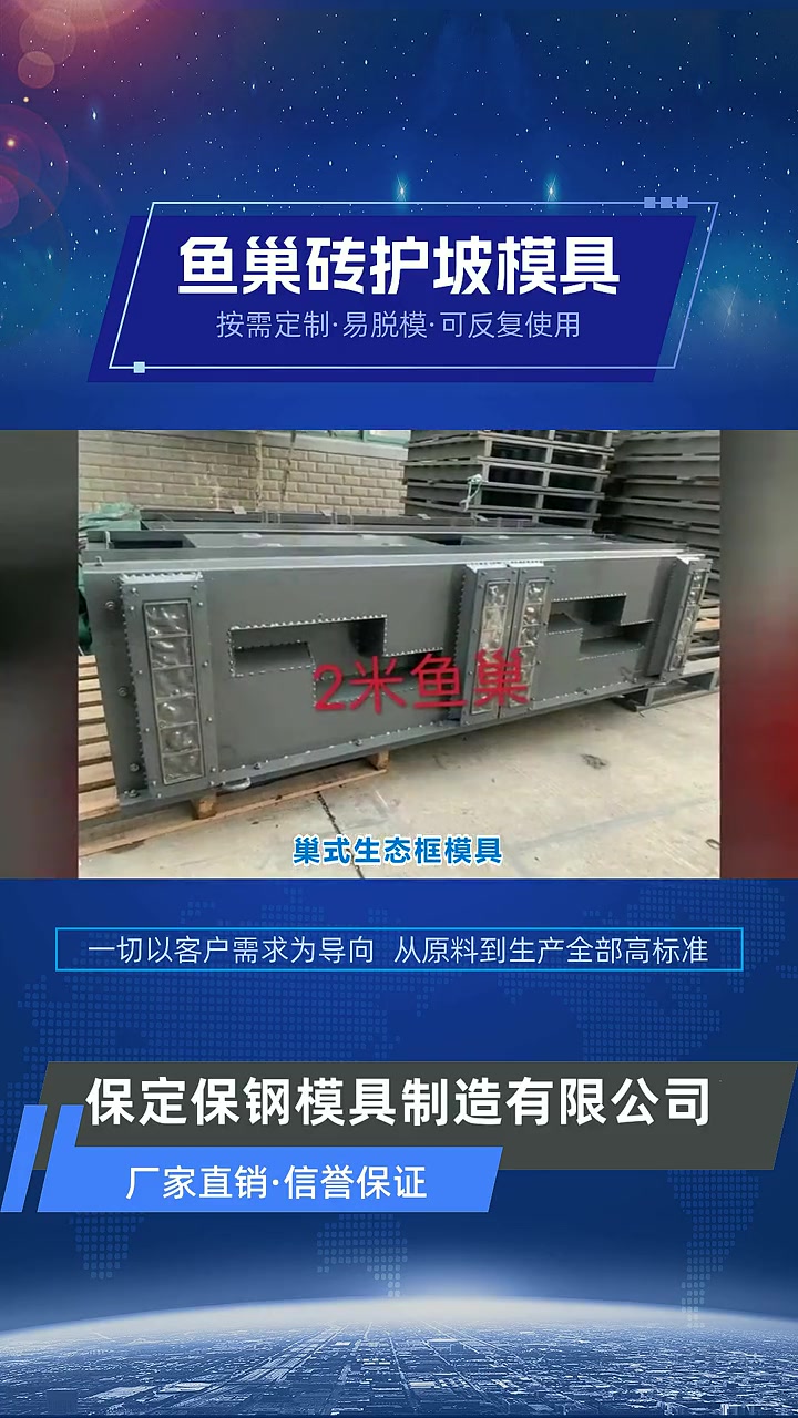 鱼巢式护坡模具价格 鱼巢砖护坡模具 鱼巢式阶梯护坡模具 -保钢模具