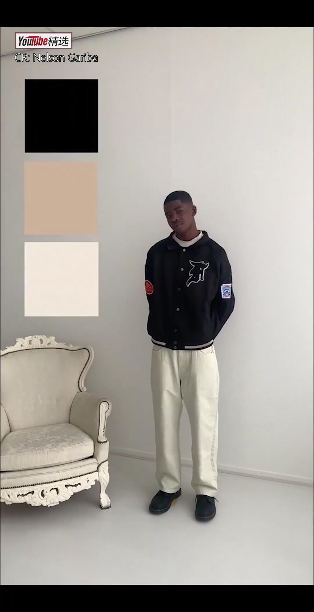 来自荷兰的21岁小哥Nelson Gariba,是我见过最符合“巧克力色”的皮肤。另外作为