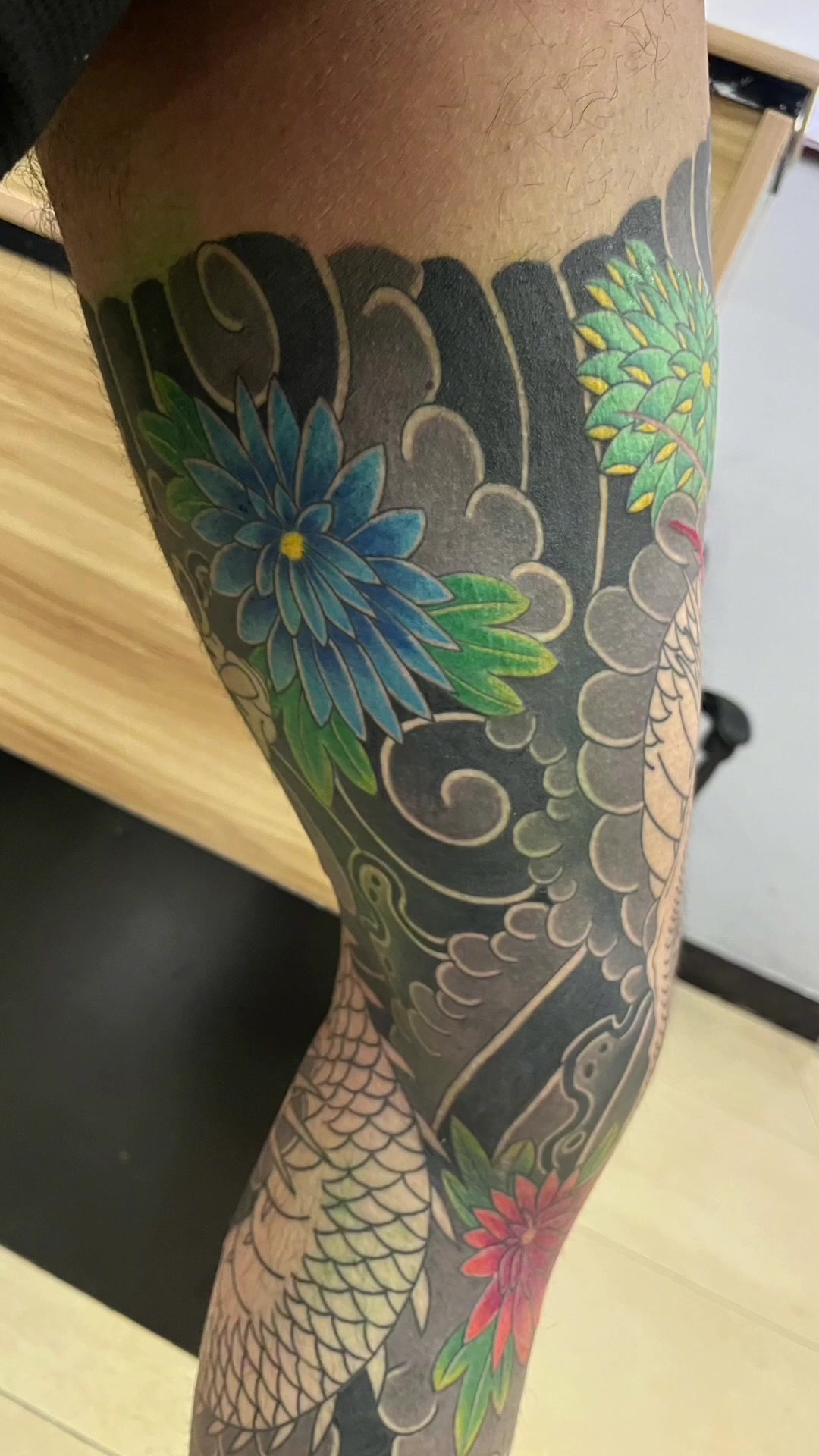 #日式纹身 #老传统纹身 #花腿纹身