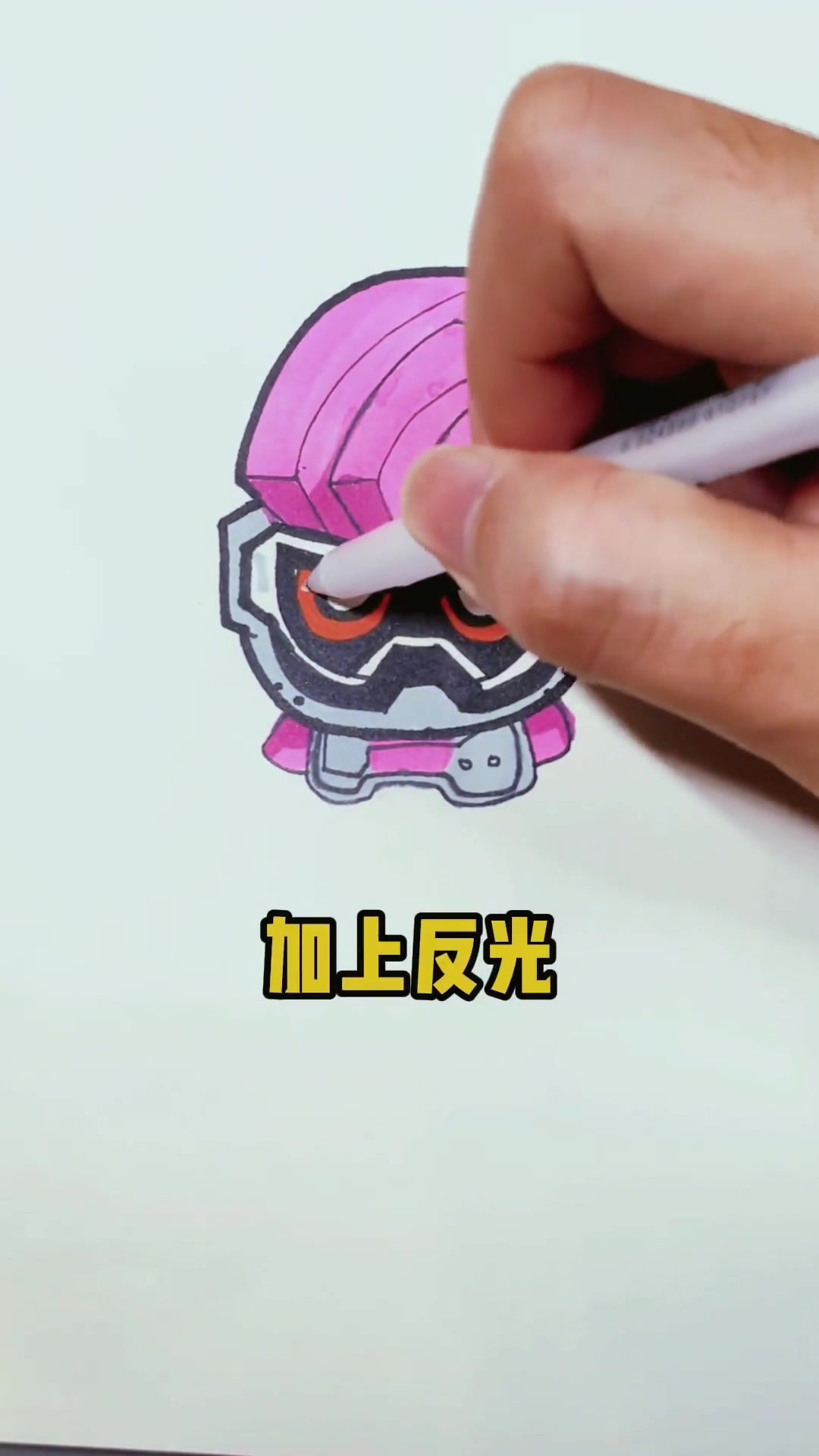 假面骑士艾克赛得的画法 假面骑士exaid 假面骑士 简笔画教程