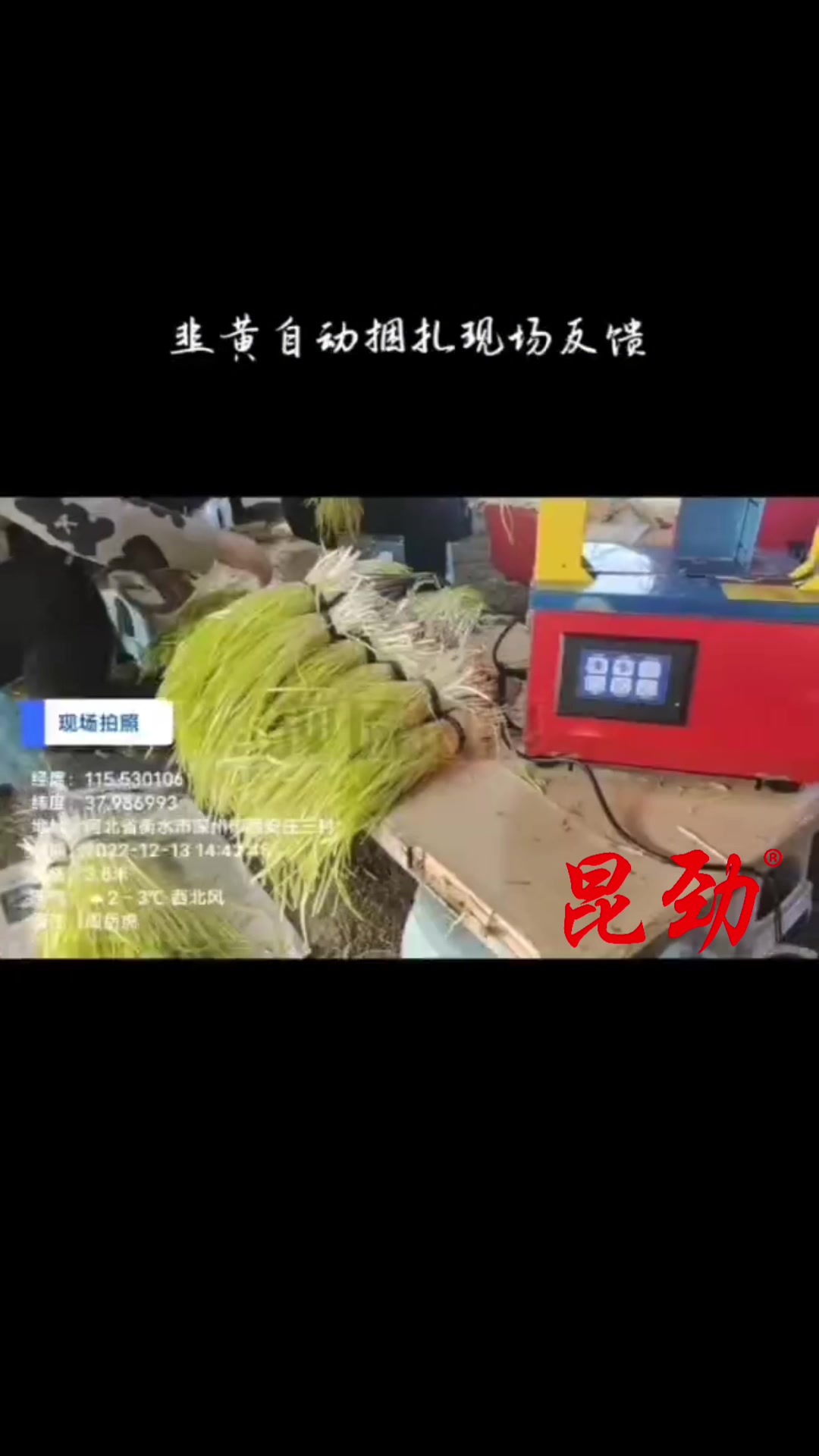 蔬菜捆扎机韭黄大葱打包机 客户实拍视频反馈好不好客户说了算