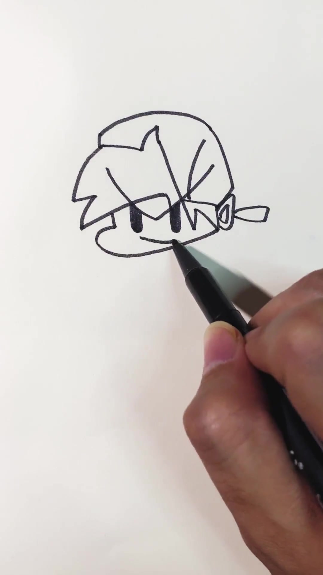 挑战周五夜放克知道他的名字吗?创作灵感 动漫人物绘画 简笔画教程