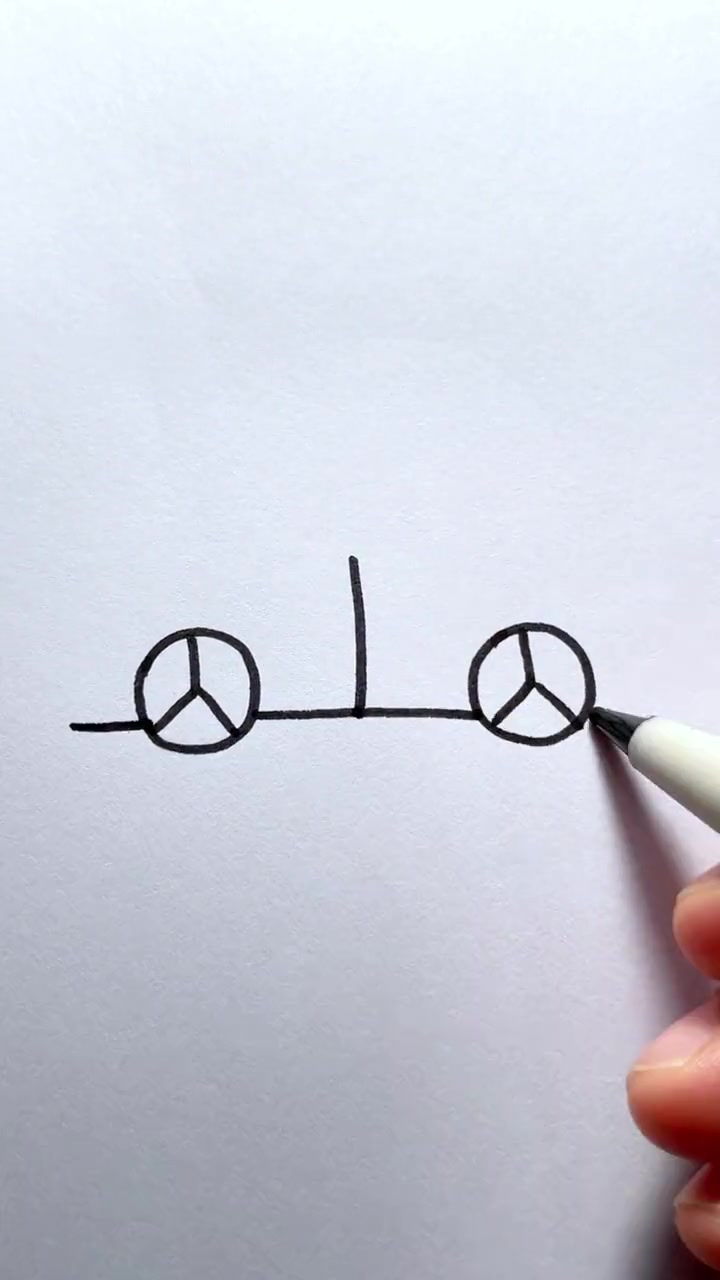 小汽车这样画,秒会!简笔画 简笔画教程 简笔画幼儿园 亲子简笔画 想画就画