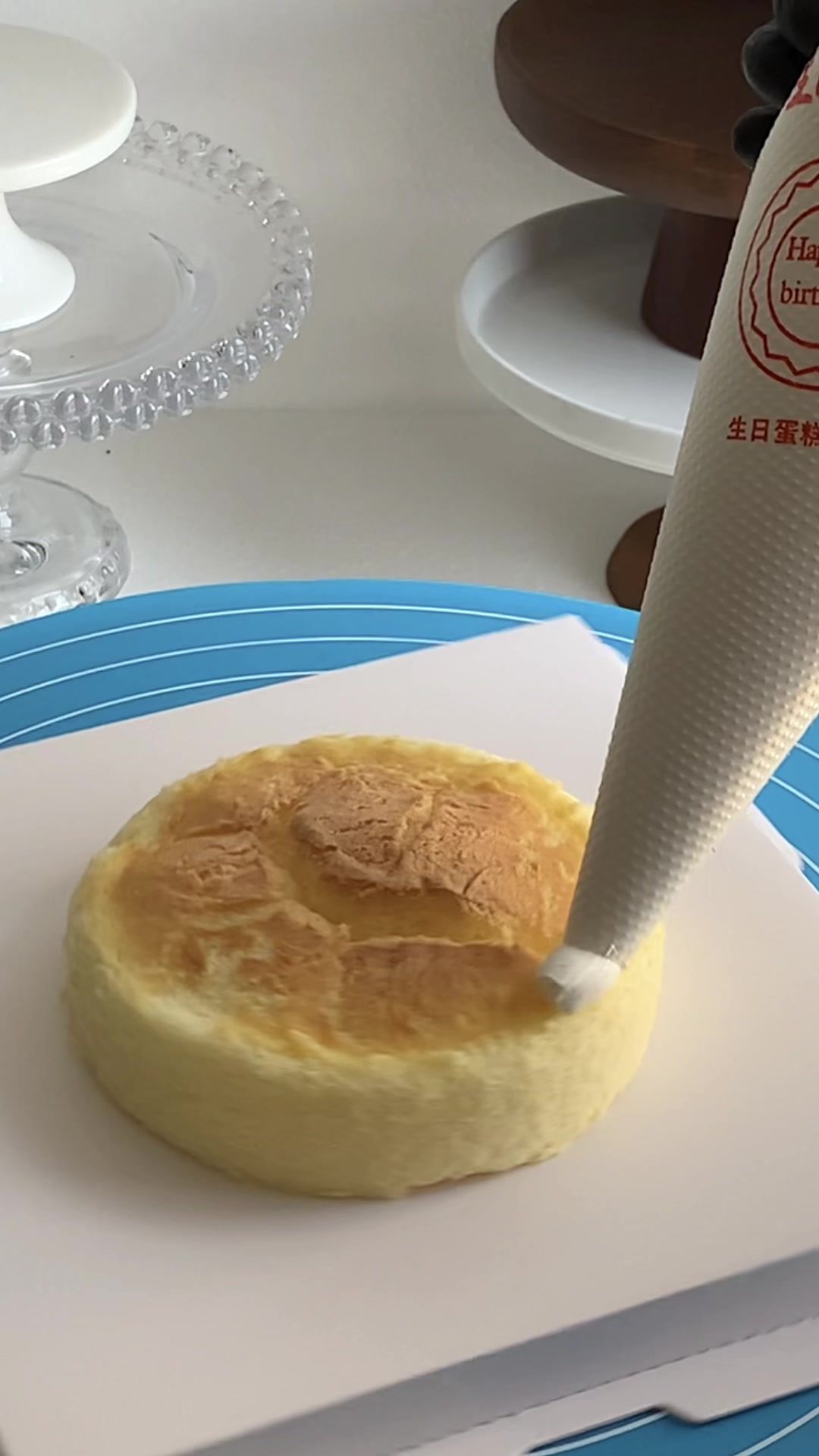 沉浸式做蛋糕 _ 芭比蛋糕4+2淋面