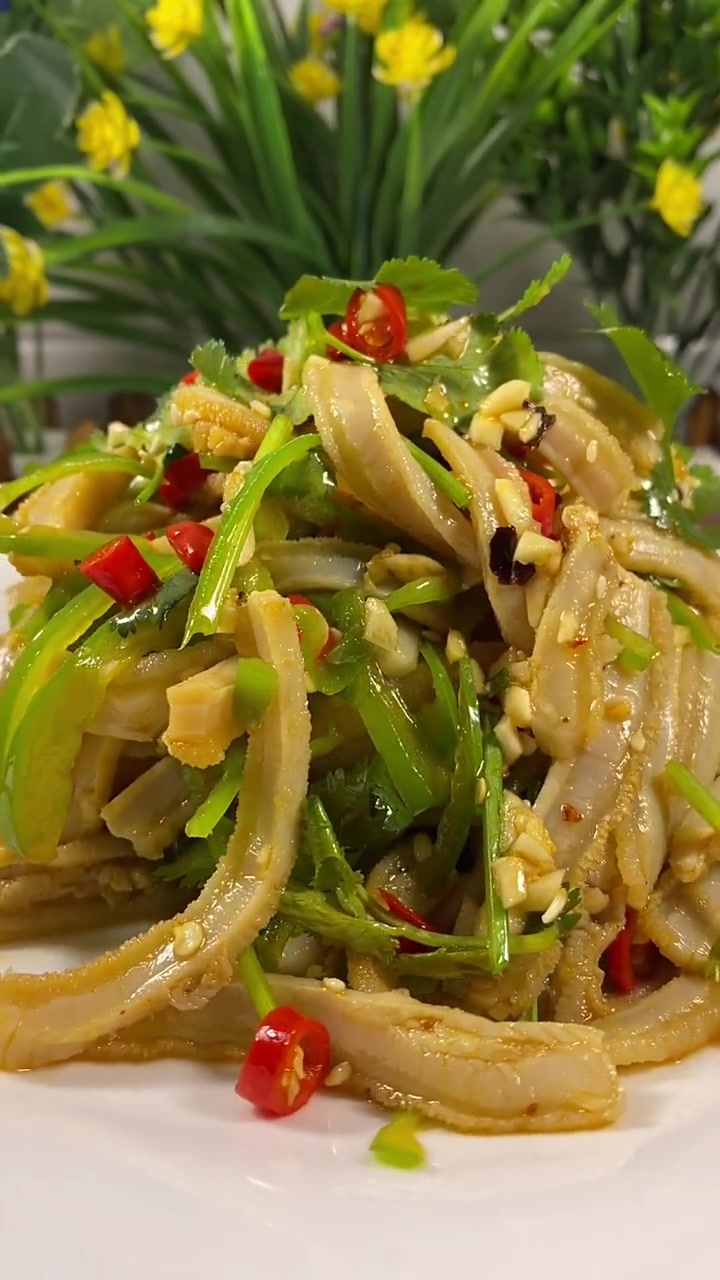 在家做,脆嫩爽口,通七窍,刺激食欲的芥末肚丝