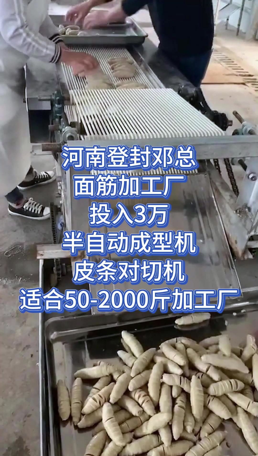 河南登封邓总面筋加工厂,投资三万,用多少机器