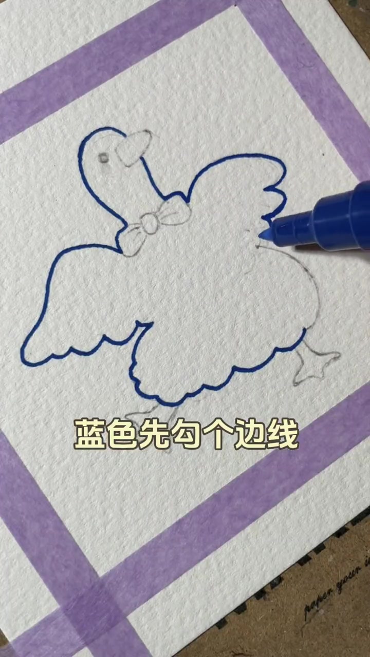 100张丙烯马克笔小画打卡第27张~ 爱画画的孩子 丙烯马克笔 绘画教程 丙烯画