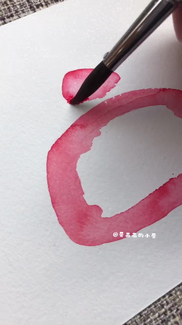 简单三步教你画甜品~ 画画 手绘 水彩 想画就画 一起学画画