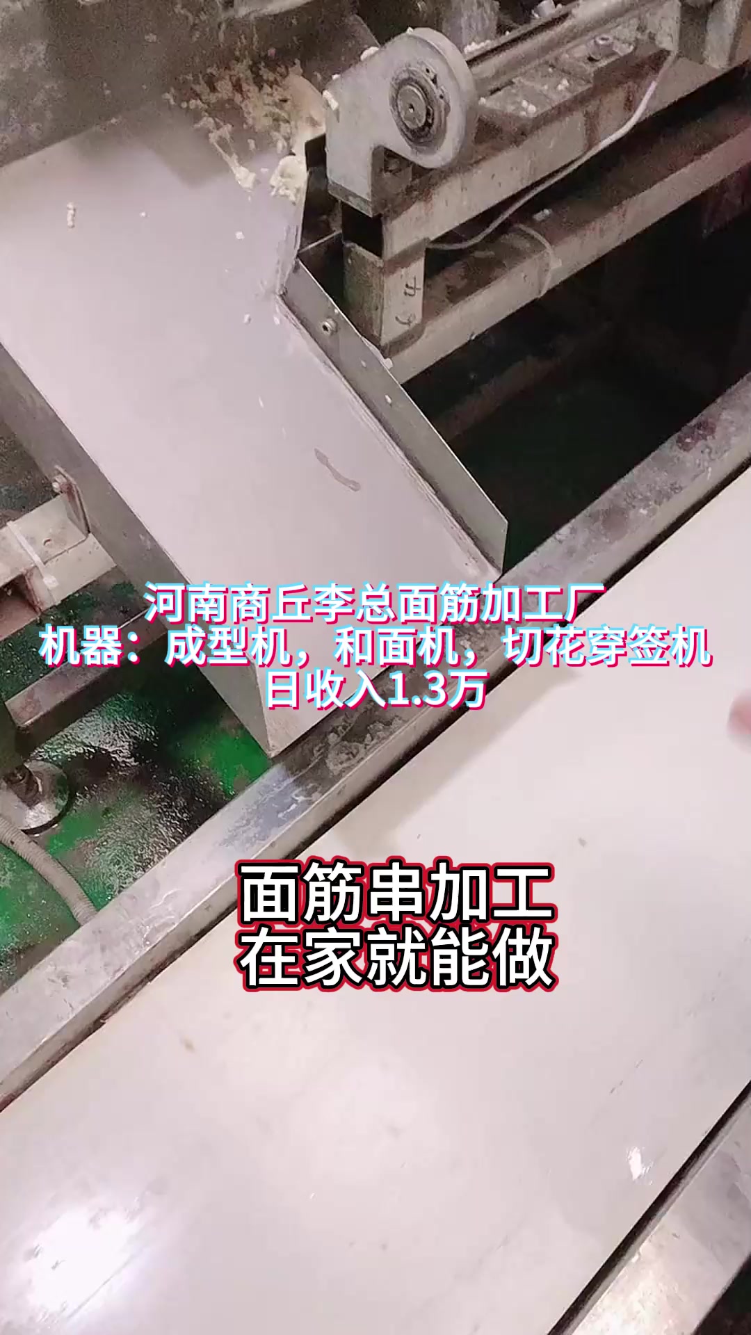 河南商丘李总面筋加工厂,日入1.3万