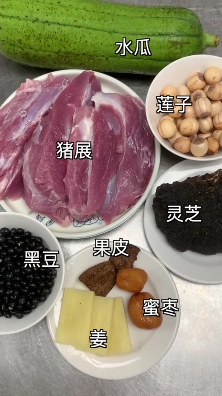 今天推荐好喝又养生的汤“灵芝黑豆煲水瓜”正!