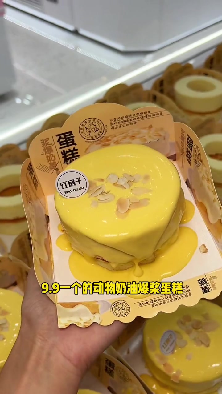 9.9一个四寸动物奶油爆浆蛋糕!快抢!就在谷德对面!甜品烘焙 中式糕点 蛋糕 红房子蛋糕