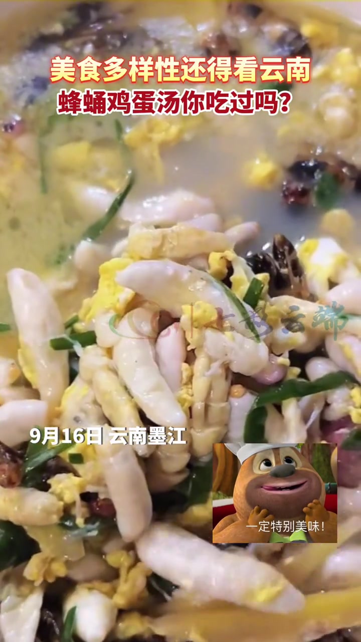 美食多样性还得看云南!蜂蛹煮鸡蛋,蛋白质满满 有一种叫云南的生活