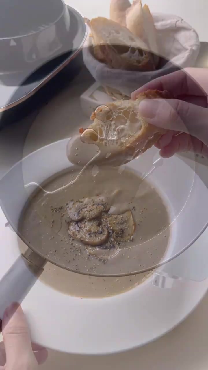  破壁机食谱|低脂土豆蘑菇浓汤