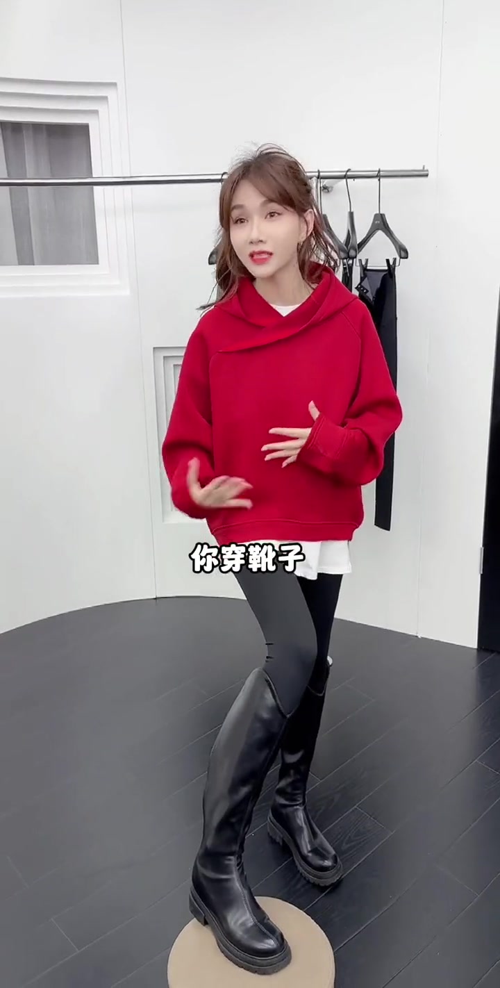 秋冬爱穿靴子的一定要试下这条 鲨鱼裤 双层加压收腹提臀 高弹力紧实腿部赘肉 搭配毛衣卫衣真
