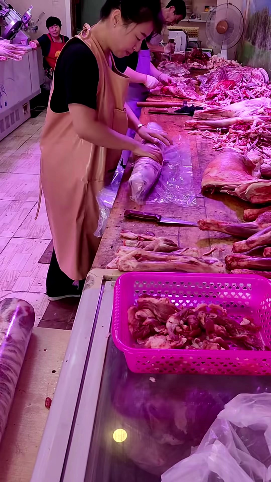 羊肉卷从打卷卷肉到切卷看看我家羊肉切片机切卷卷怎么做的?