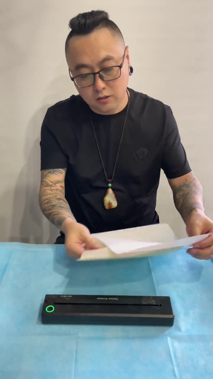 一款直接把图案变成线稿的转印机 纹身转印机 大连纹身 纹身手稿设计 老传统纹身