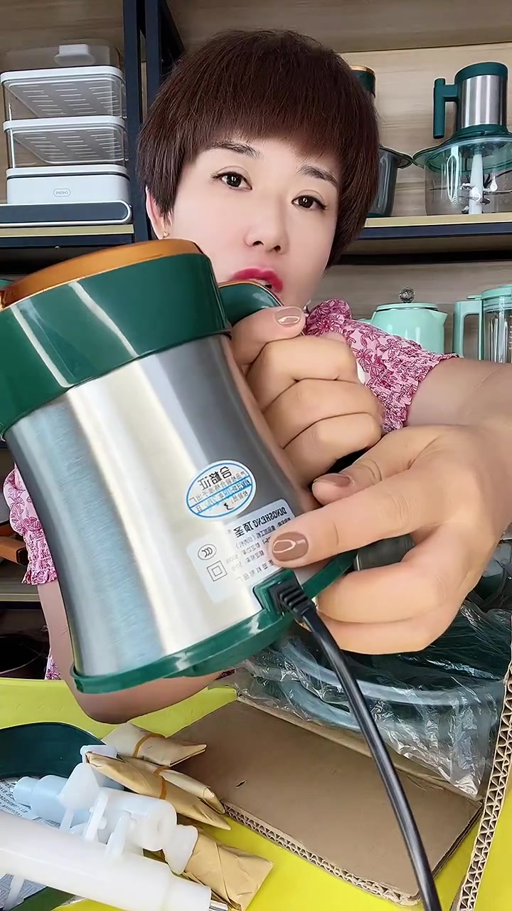 顶圣新升级5L升7档位家用304不锈钢绞肉机,500瓦大功率,6叶刀,包饺子能绞肉绞菜,能