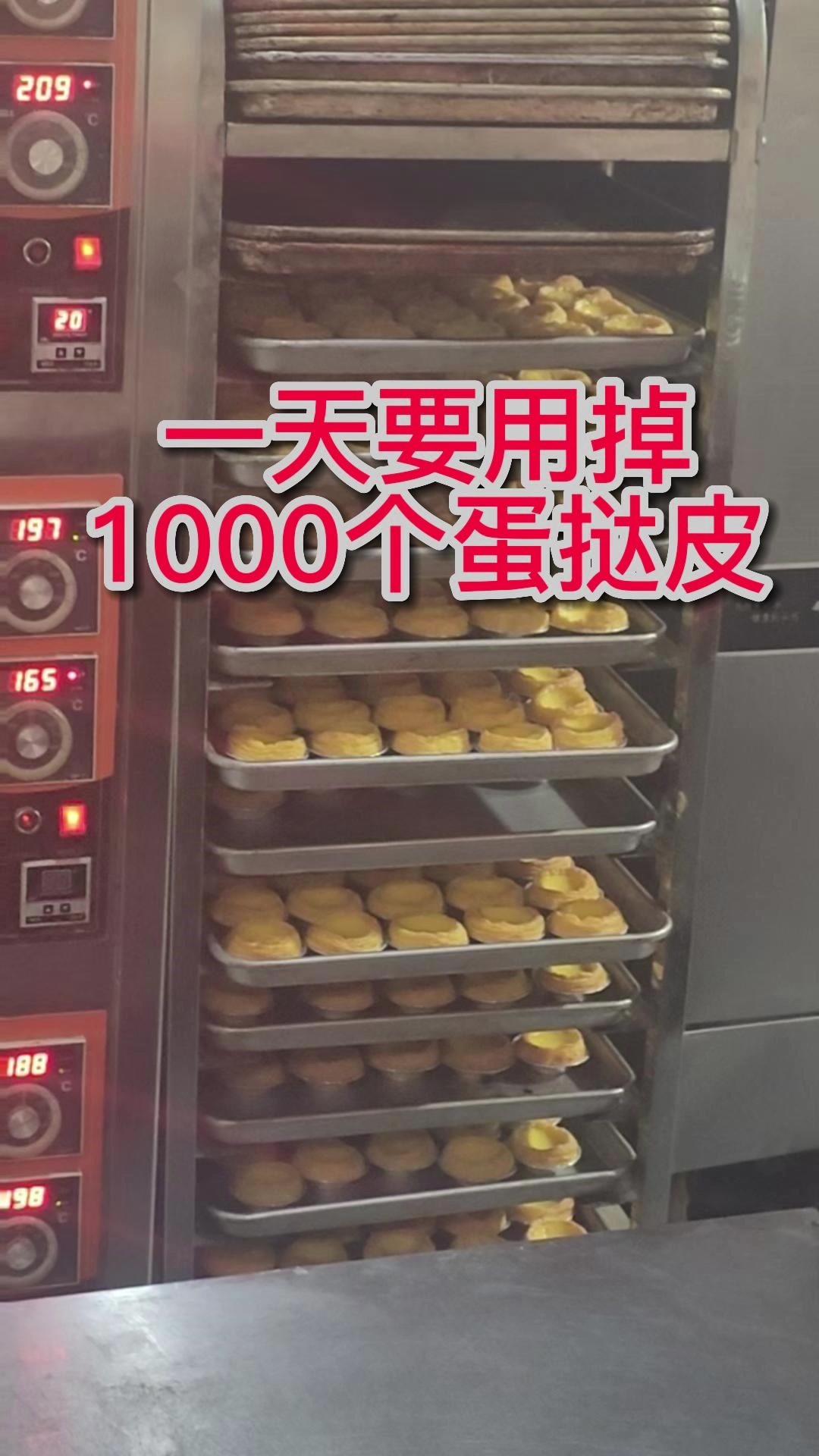 一天用掉1000个手工蛋挞皮
