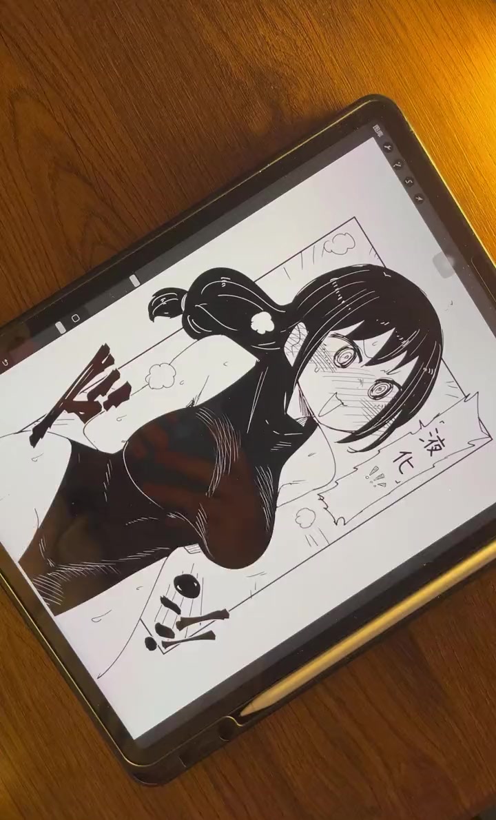 今天教大家procreate里液化的三种无聊用法!哈哈哈哈哈哈!(一般也不会用)无用但好玩