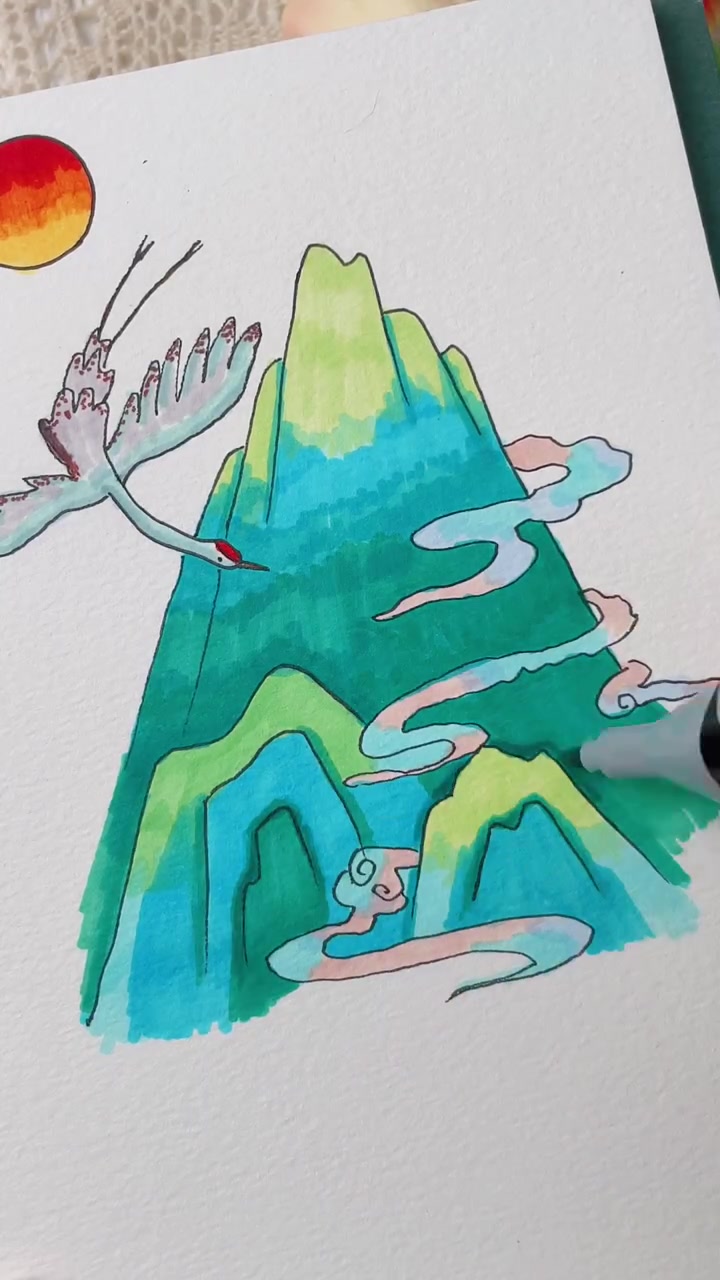 晚林归飞鹤,青山一万重教程