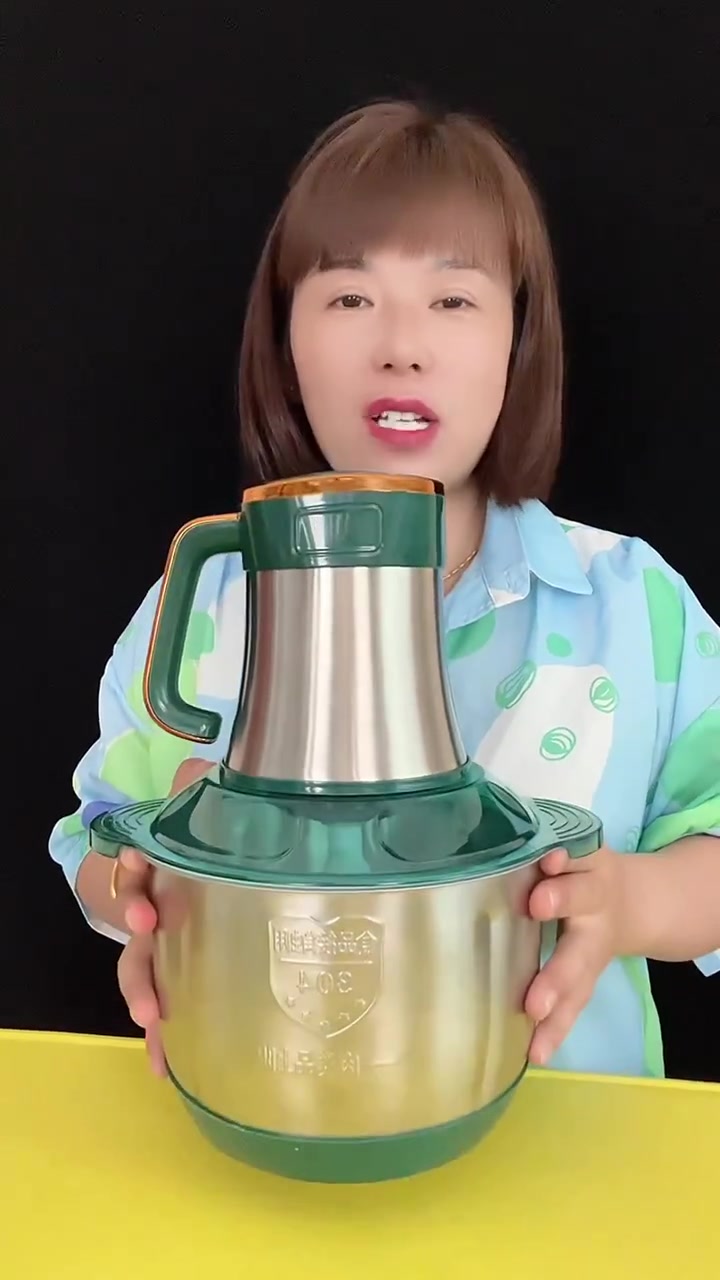 顶圣新升级5L升7档位家用304不锈钢绞肉机,500瓦大功率,6叶刀,包饺子能绞肉绞菜,能