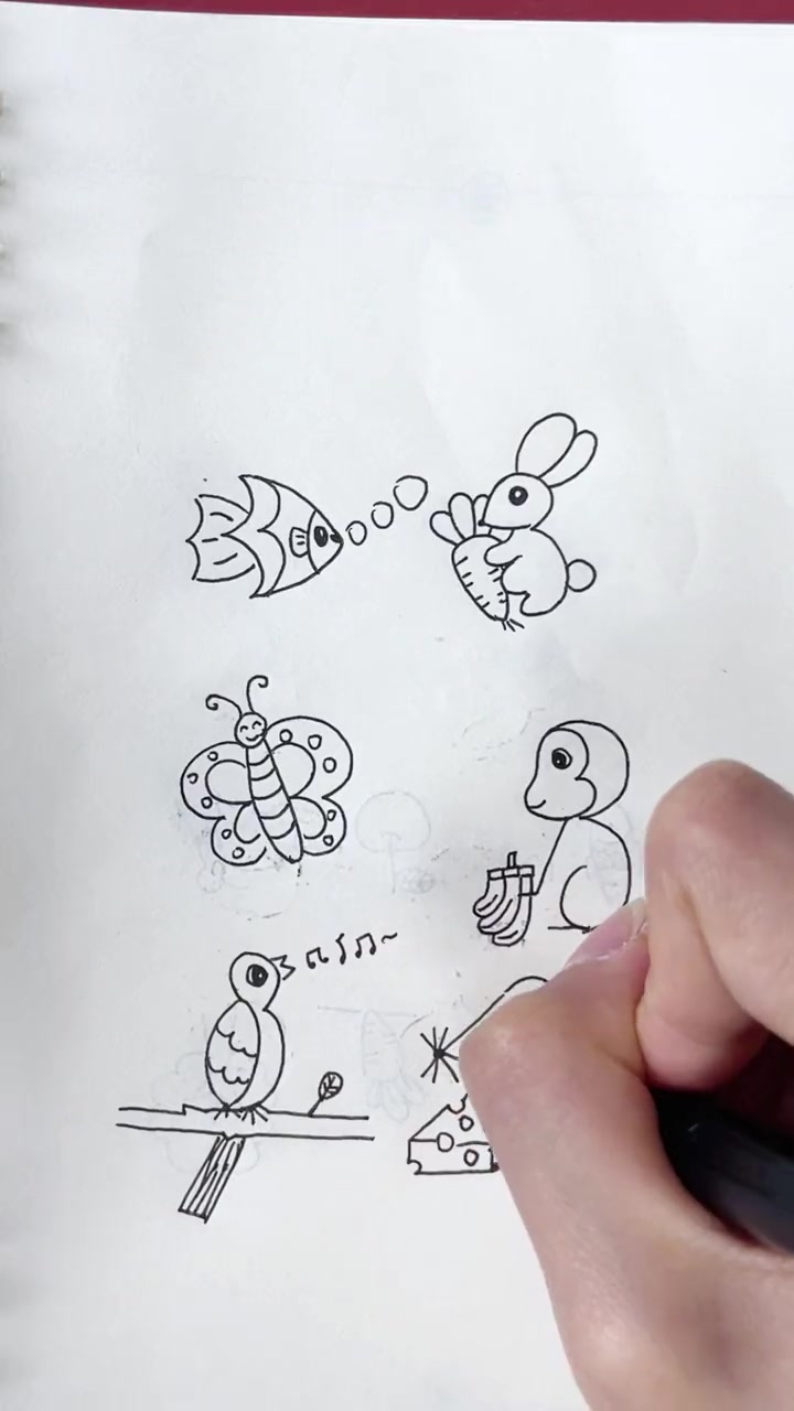 冲鸭!挑战一笔都不擦,用数字3画小动物!嘿!今天小墨给大家用咱们的拾墨智能书画本用数字3画