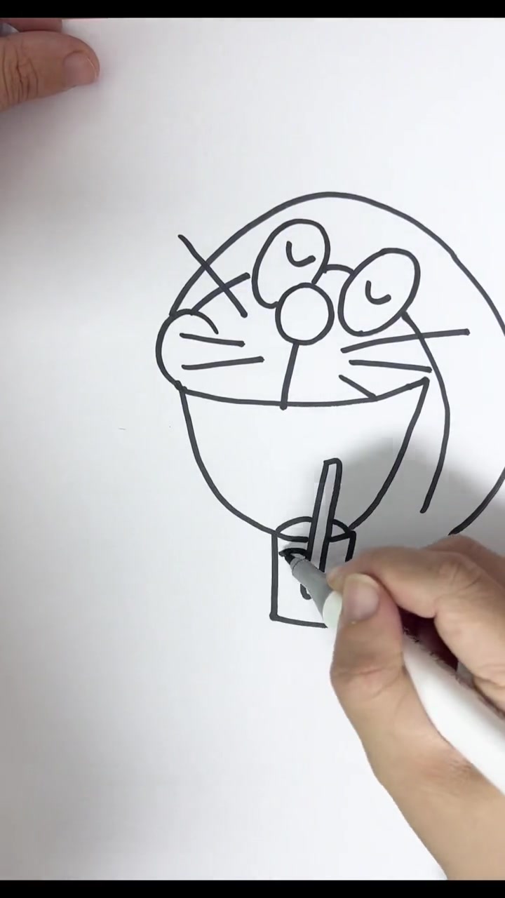 给你吃最多的铜锣烧 铜锣烧 叮当猫 90后 简笔画