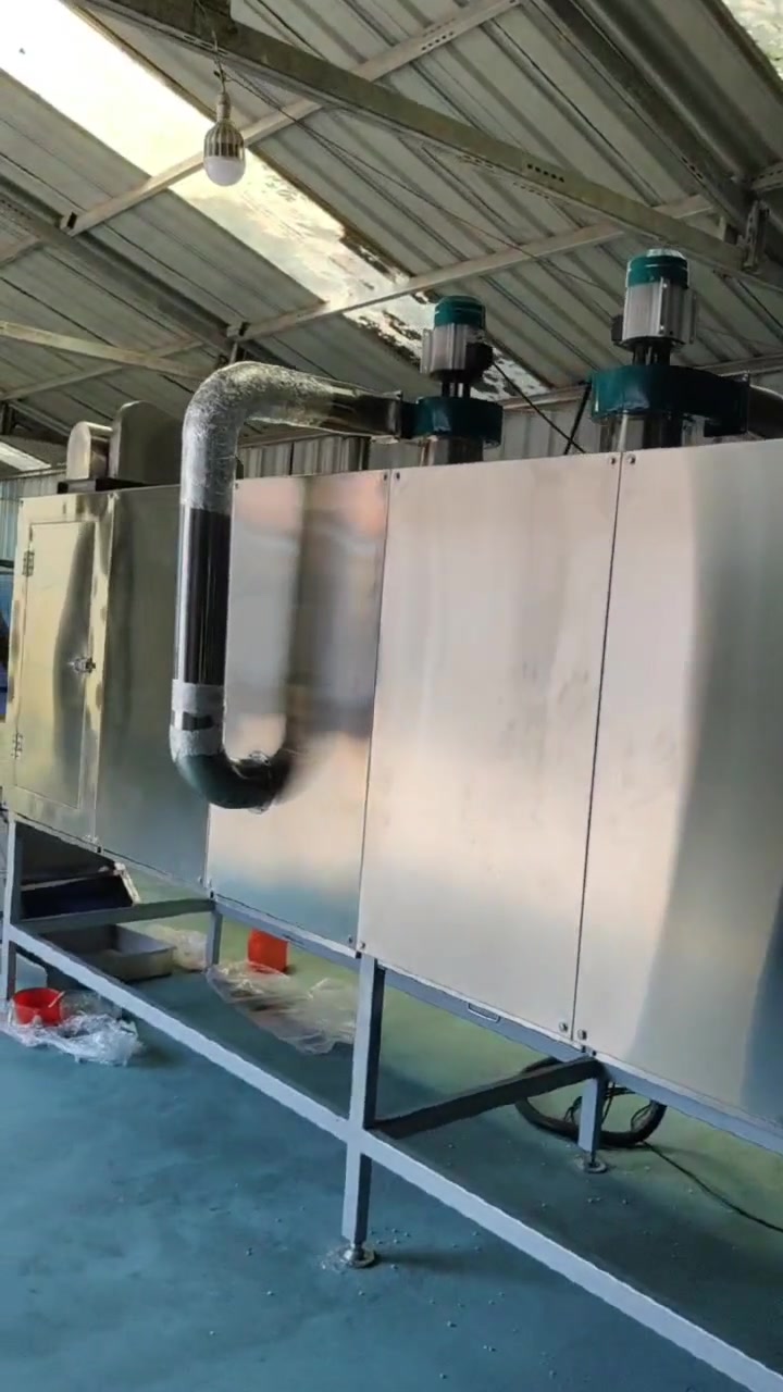 全自动休闲零食加工设备车间实拍 客户工厂膨化非油炸泡芙圈机器