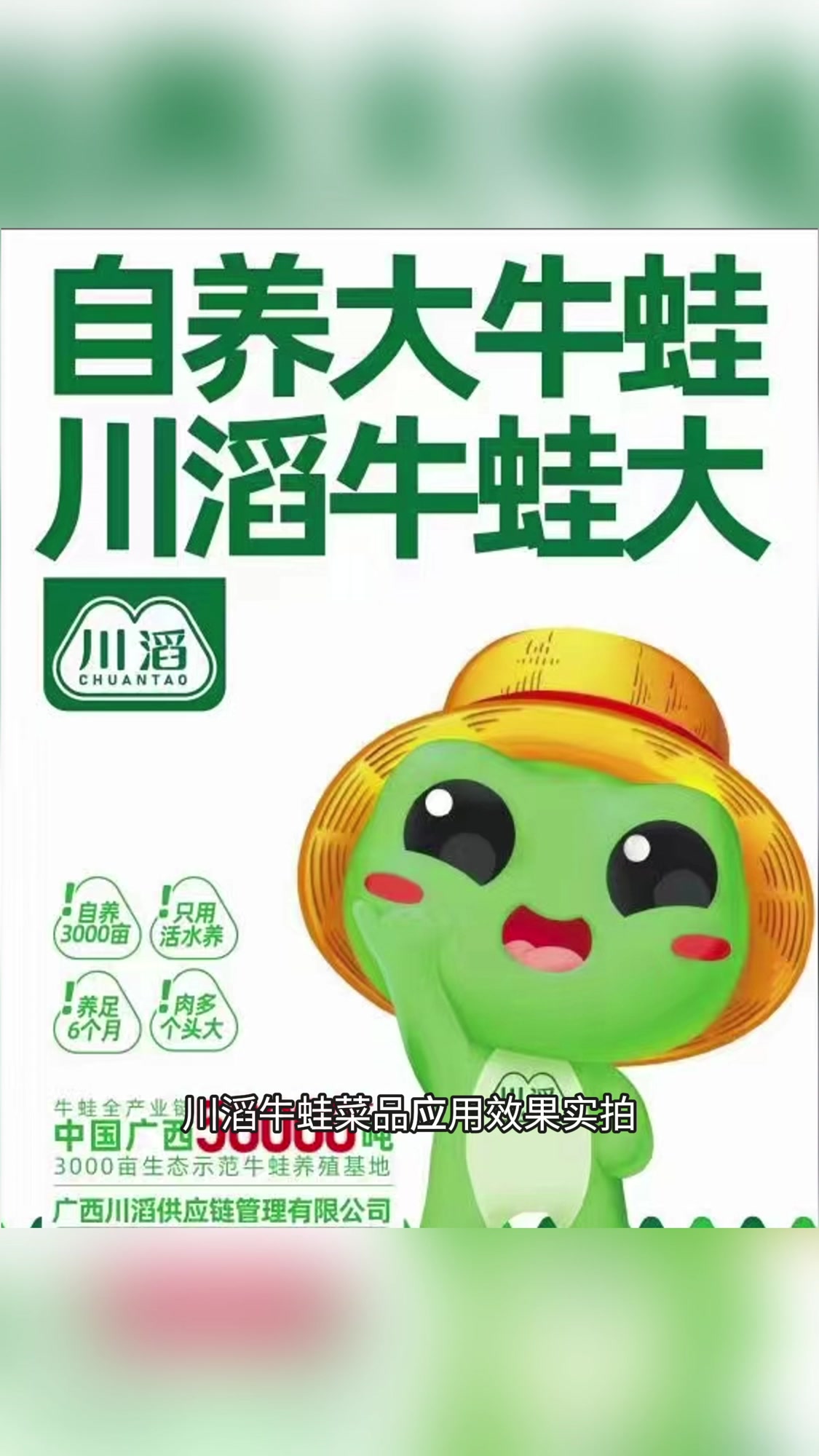 川滔牛蛙菜品方案实拍!连锁餐饮门店老板们了解下