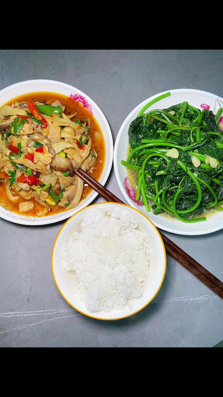 自己一个人简单的晚餐