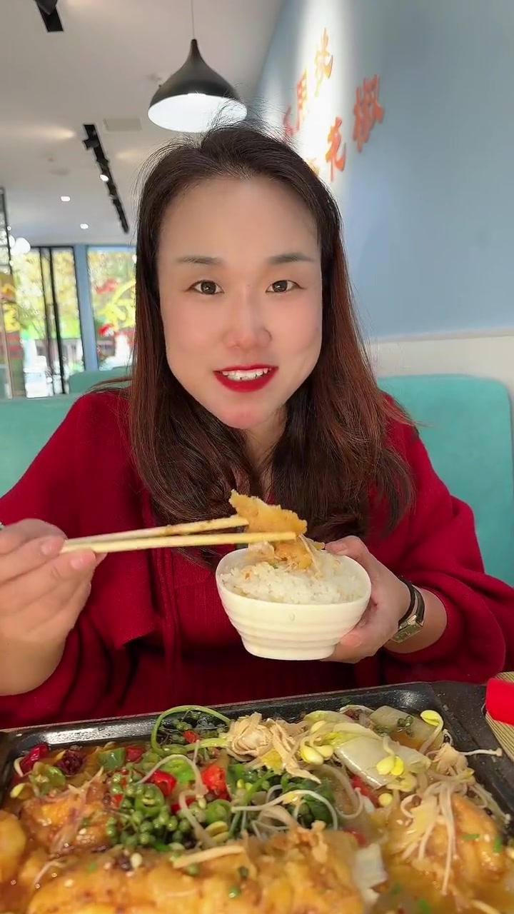 青花椒鱼火锅～好吃～一两个人吃的快餐烤鱼～美食 烤鱼 吃鱼 人气烤鱼店推荐 香辣烤鱼