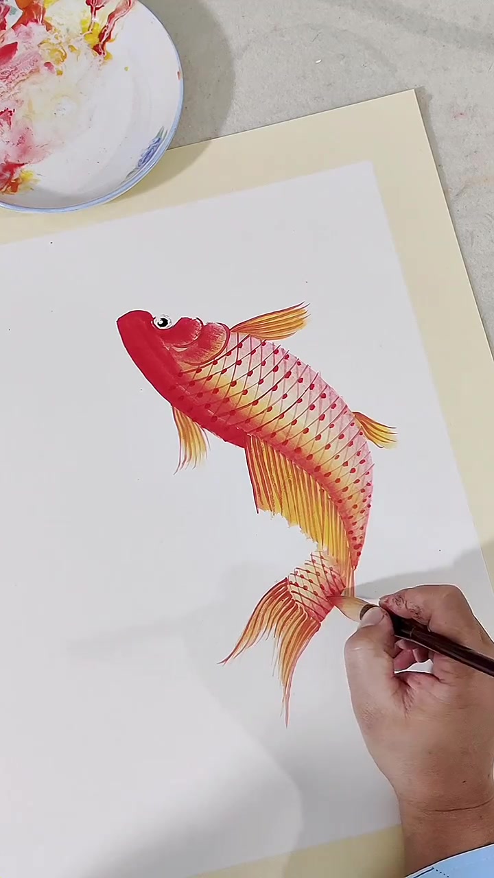 鲤鱼的画法