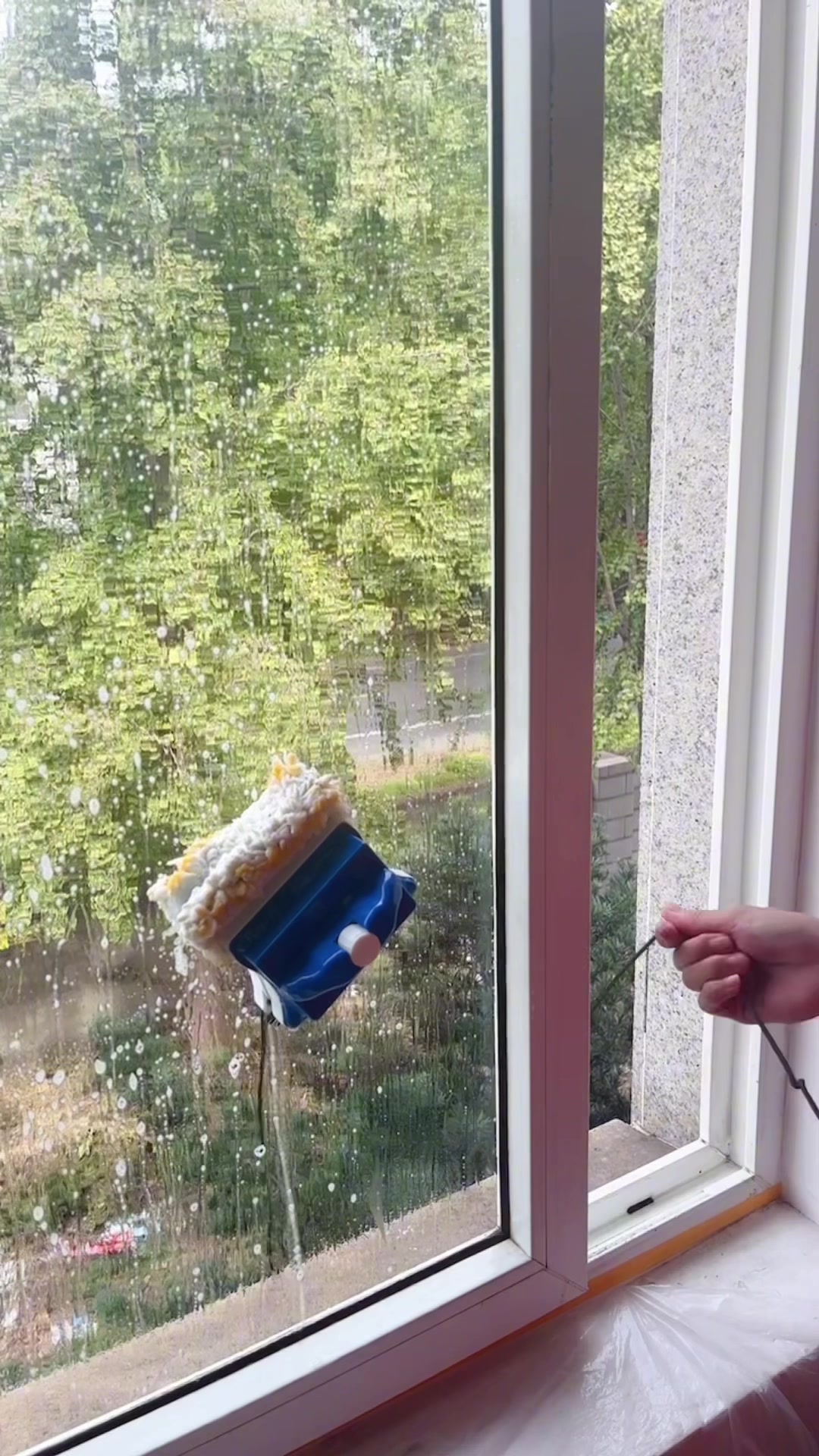 玻璃擦的使用手法教程