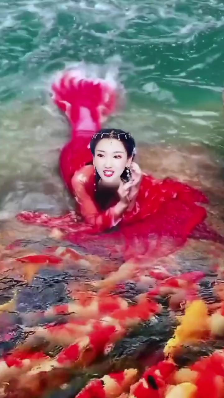 用抖音新特效制作漂亮的美人鱼