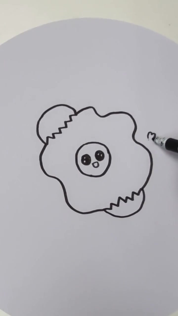简笔画|鸡蛋 唉呀 鸡蛋打碎了吗?一起学画画 简笔画