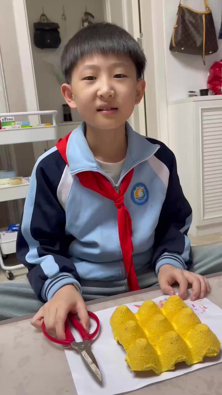 变废为宝——蛋托画