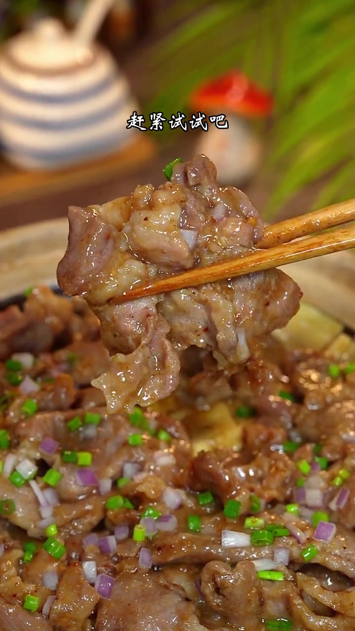 就是我一个潮汕朋友教我的沙茶腐竹肉片煲,每次做,家里的米饭都不够吃 家常菜 美食教程 腐竹