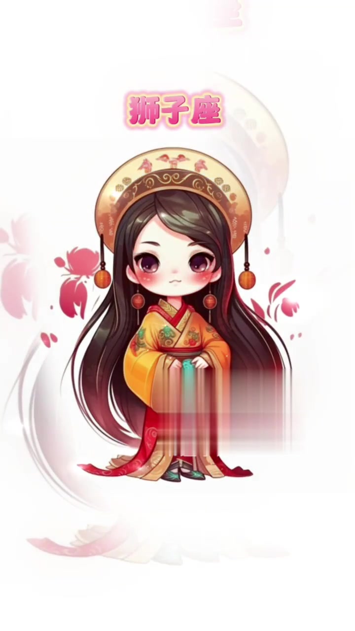 十二星座古风公主 卡通画