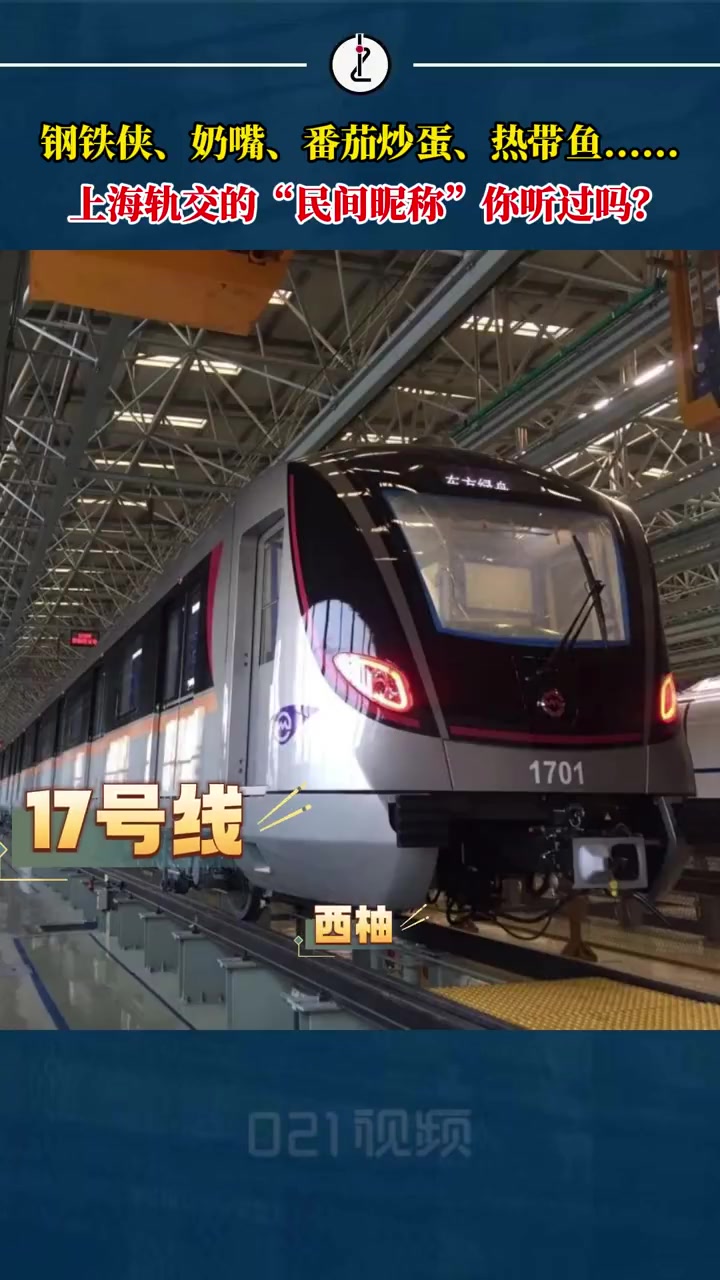 「上海轨交线路民间昵称大全,有你听说过的吗?」雪碧、蚕宝宝、钢铁侠、番茄炒蛋、热带鱼、蓝精