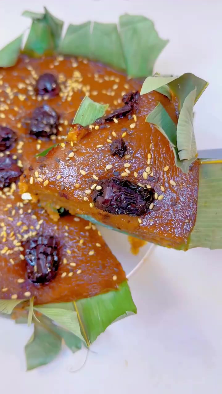 福建传统地方小吃过年必吃的红糖年糕