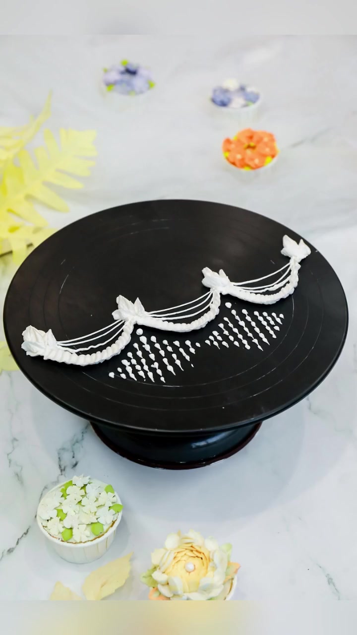 蛋糕花边干货|蛋糕复古花边第六种详解,收藏起来!新手小白零基础学蛋糕必备!复古蛋糕花边 蛋