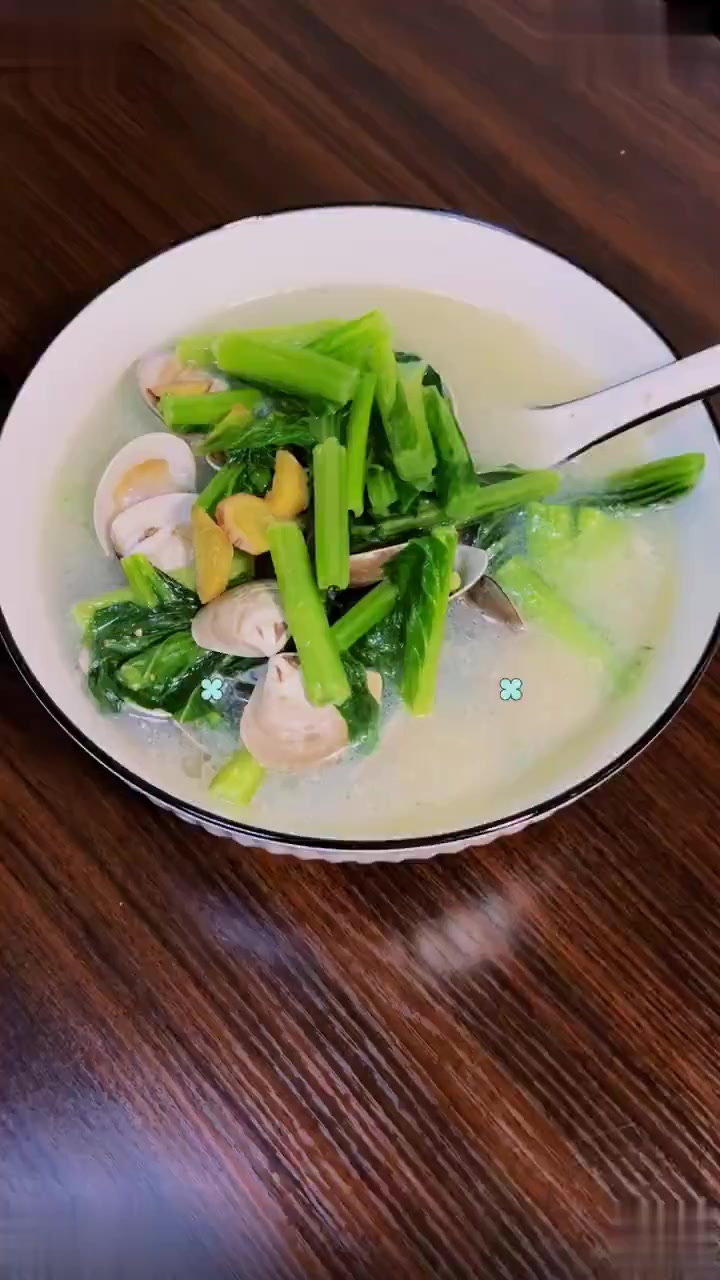 车螺芥菜汤