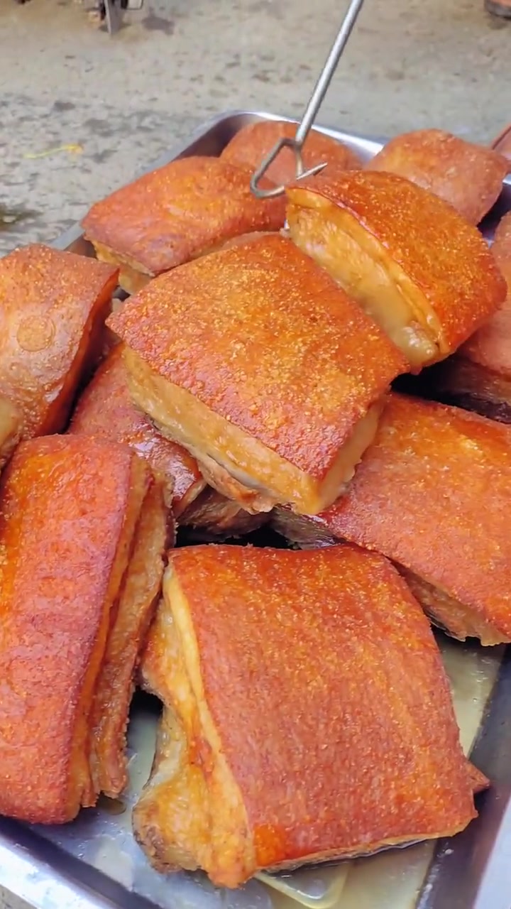 柳州风味酸甜扣肉制作 地方特色美食 美食制作分享 扣肉 炸扣肉 家乡特色