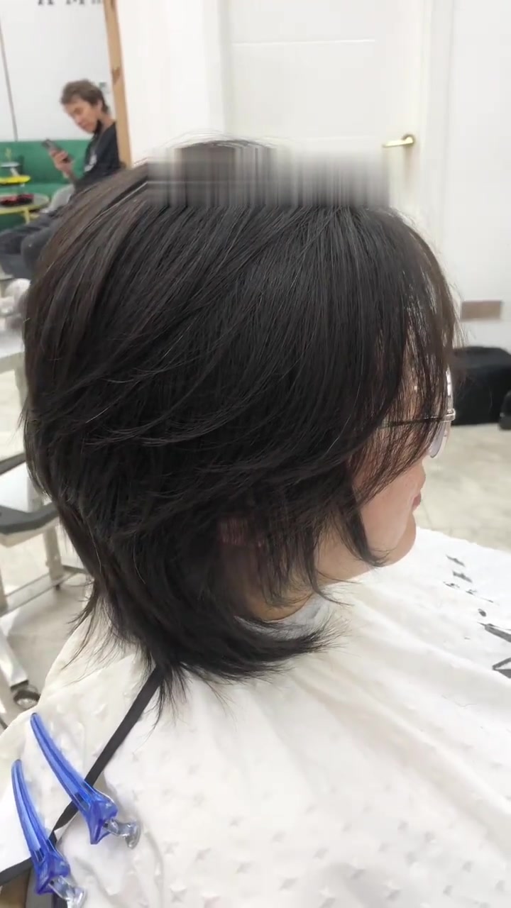 适合细软发质/圆脸方脸女生帅气狼尾鲻鱼头