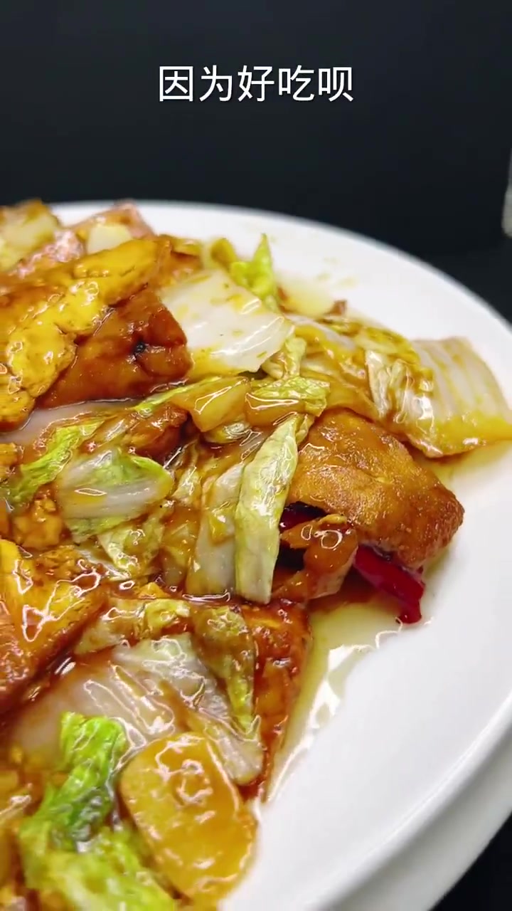 美食时刻 厨艺教程  去东北一定要吃这个豆腐泡烧白菜,老下饭了!舌尖上的美食(via.)