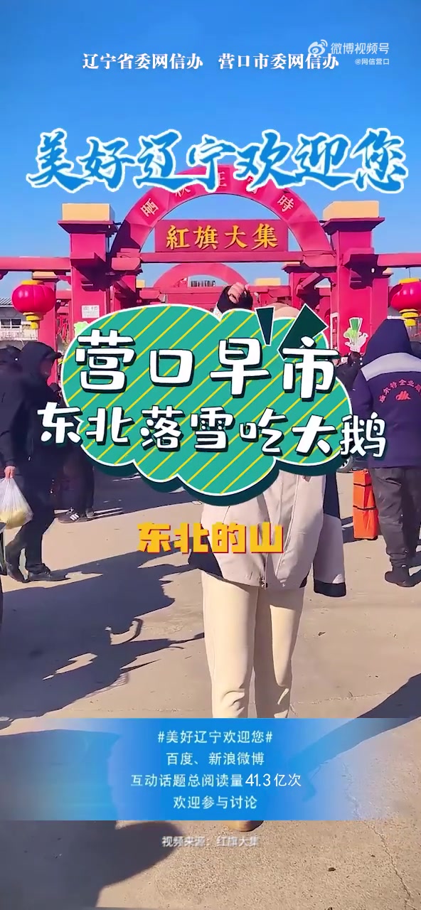 振兴新突破辽宁杠杠滴「营口早市之东北落雪吃大鹅」东北的山,东北的河,东北的小鸡炖野蘑,东北