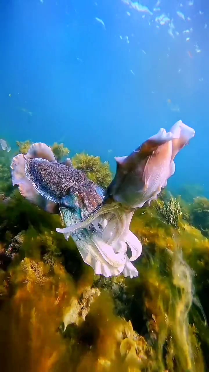 动感的变速蓝色海底世界