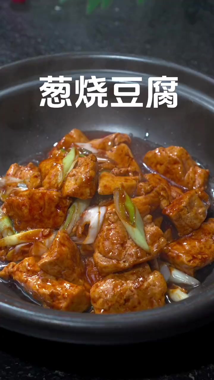 豆腐这样做太好吃啦!香气四溢、全家人都喜欢 一起学做菜 葱烧豆腐