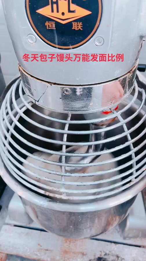 冬天包子馒头花卷万能发面比例:面粉500克,酵母三克,老面20克,碱面适量,温水270克 